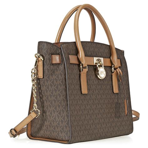 michael kors hamilton signature e w satchel brown|michael michael kors hamilton large east west satchel.